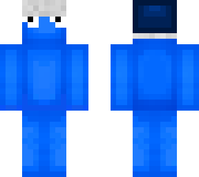 winter hat blue man