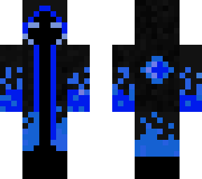 blue enderman person
