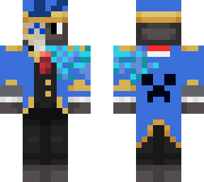 blue minecraft skin