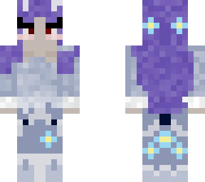 blue white demon baddie