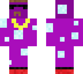 cool purple with ice blocks on him?????