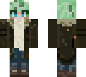green haired boy