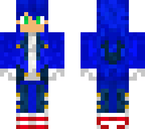 human sonic minecraft skin