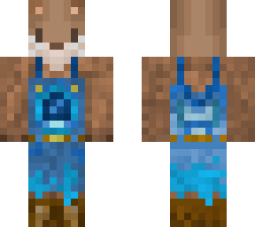 otter with overalls