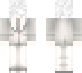 suited up in white