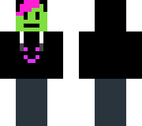 alien with pink hair and cool hoodie :d