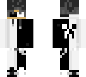 black and white