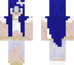 blue hair girl x skirt 2