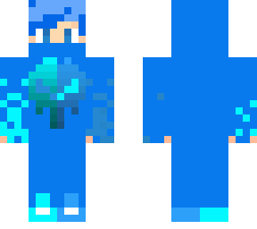 blue minecraft skin