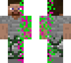 glithed cobblestone steve