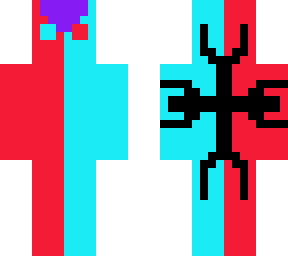 purple red cyan guy.....