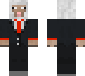 sheep in suit with red tie