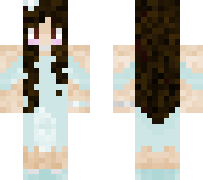 cute dress minecraft skin Wedding dress mc skin