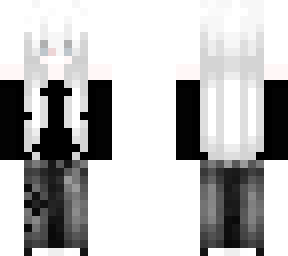 white haired girl