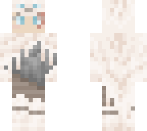 white wolf cloak girl