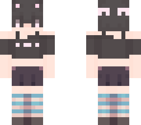 femboy, thigh highs and skirt