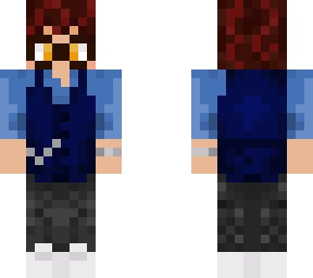 blue vest