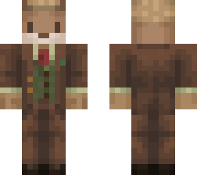 otter in brown suit