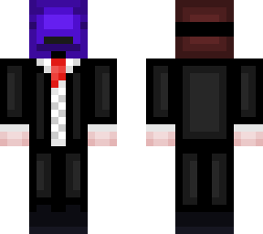 purple of mask of man a business of suit a devil