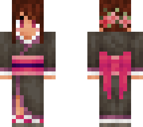 black kimono w/o pattern 1