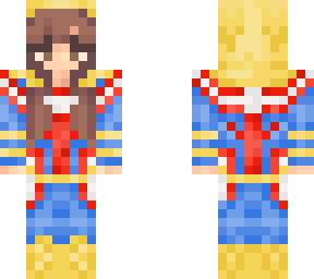 girl in all might onesie