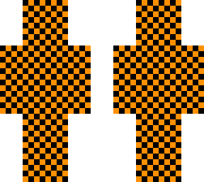 orange checkerboard