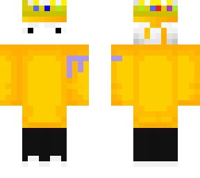 yellow skin with crown