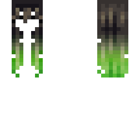 wavy ombre hb black to green
