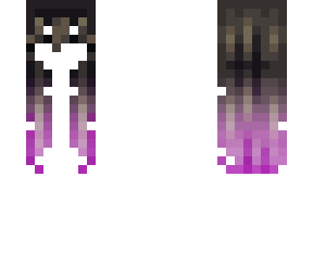wavy ombre hb black to purple