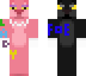 black and pink panther