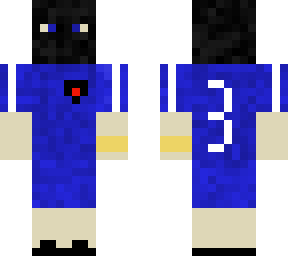blue player with ski mask