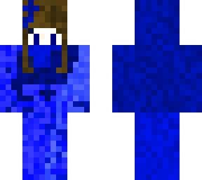 eshaal minecraft blue girl skin