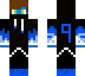 blue boy gamer, with blob skin