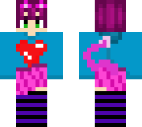 femboy with purple hair
