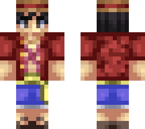 monkey d luffy (with hat on)
