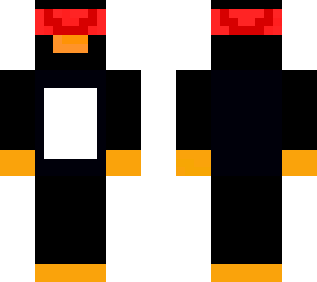 pinguin with blindfold