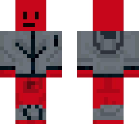 simple red guy wearing a fleece