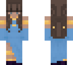 blue dress