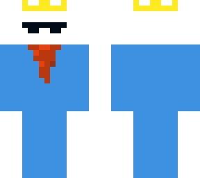 blue man with eye glass and white head