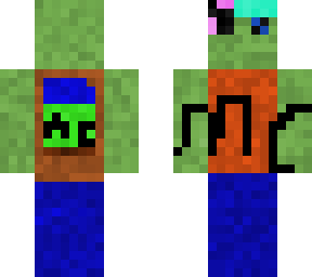 brain zombie skin mc- minecraft