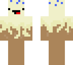 cake man, blue