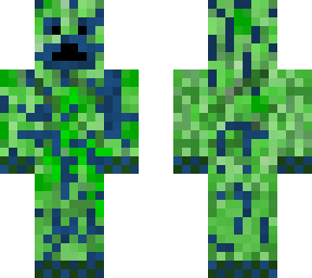 creepy creeper blue edit