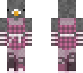 pink dress minecraft skin Pink Dress with Black Belt and Accessories