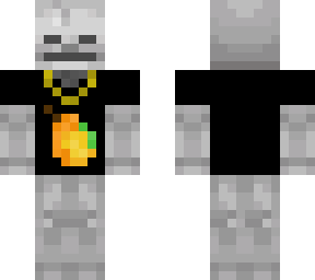 skeleton with mango tee