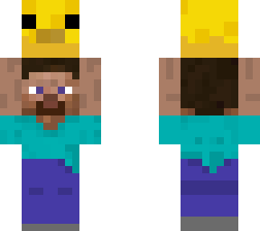 steve carrying chicken
