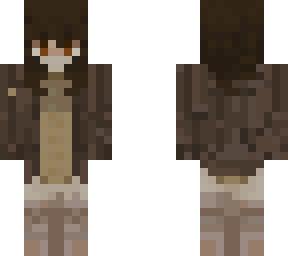girl in brown cardigan