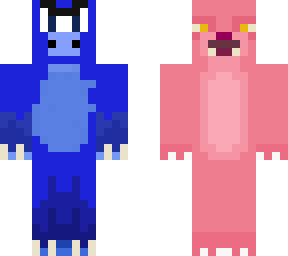 pink and blue