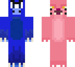 pink and blue duo