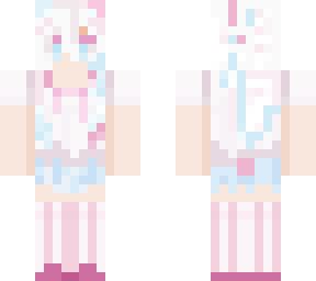 pink and blue girl