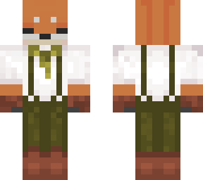 wilderness fox with a bowtie by stroberimilk